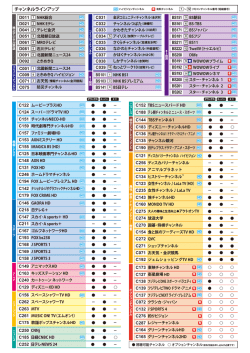 保存版 チャンネル一覧