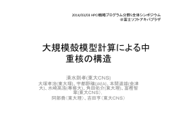 大規模殻模型計算による中 重核の構造 重核の構造