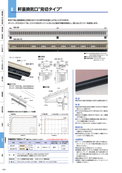 軒裏換気口&ldquo;見切タイプ&rdquo;