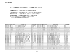 ＜3月度商品マスタ新旧JANコード変更明細一覧について＞