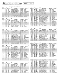 エントリーリスト