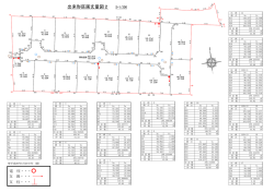敷地面積・電柱配置図