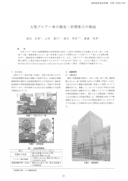 大型ブロアー車の換気・防煙能力の検証