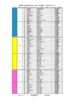 第6回 SUBARU-ZA CUP CHARITY スクラッチシート