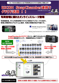 RICOH SnapChamber連携で クラウド活 ！！ クラウド活 ！！