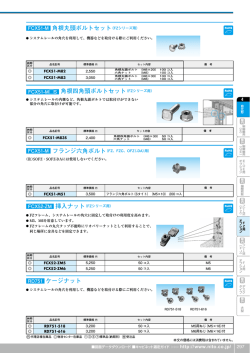 角根丸頭ボルトセット（FZシリーズ用）