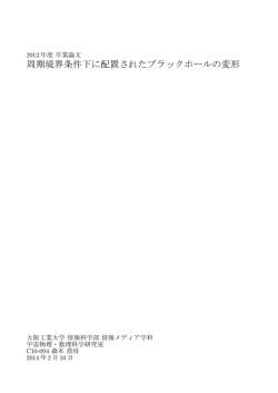 卒業論文 - 大阪工業大学 情報科学部