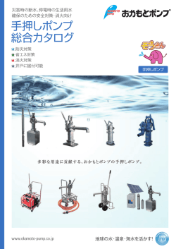 「手押しポンプ総合カタログ」ができました。