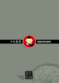 Speisekarte downloaden - Nipponoodles M&uuml;nchen GmbH