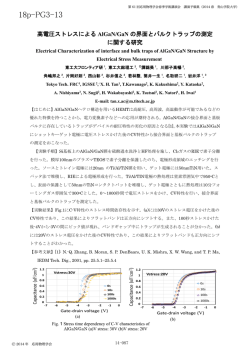 高電圧ストレスによるAlGaN/GaN の界面とバルク