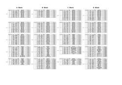 A Block B Block C Block D Block