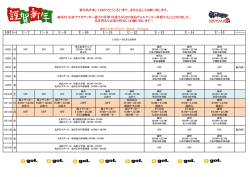 日付 曜日 U－7 U－8 U－9 U－10 U－11 U－12 U－13 U－14 U