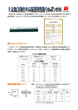 土木用高強度せん断補強筋ウルボン1275