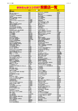 まみたんはココでGET設置店一覧