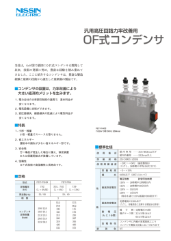 カタログ Cat№252 汎用高圧回路力率改善用 OF式