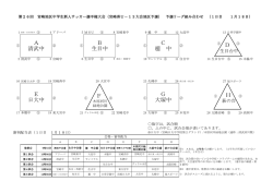 B 生目中 C 檍 中 E 日大中 A 清武中 G 大塚中 D F H