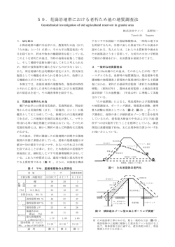 59．花崗岩地帯における老朽ため池の地質調査法