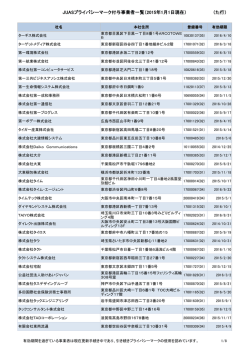 た行 - 日本情報システム・ユーザー協会