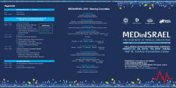 MEDinISRAEL 2015 Flyer - Foreign Trade Administration