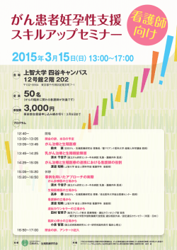 プログラム - 日本の「がん・生殖医療」