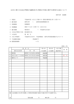 入札結果表（H26.11.27）(195KBytes)