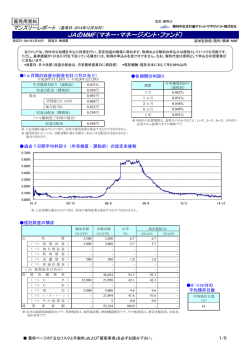 JAのMMF（マネー・マネージメント・ファンド）