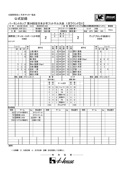 公式記録 - 日本サッカー協会