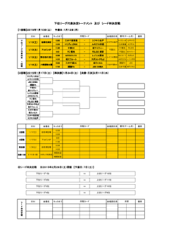 下位リーグ代表決定トーナメント 及び シード枠決定戦 - Hi-HO
