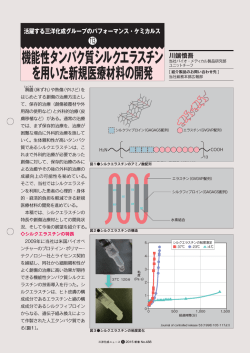 機能性タンパク質シルクエラスチン を用いた新規医療