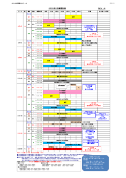 全体スケジュール