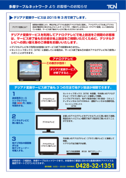 1 2 3 - 多摩ケーブルネットワーク