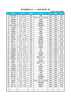 第26回源流セミナー in 尼崎 参加者一覧
