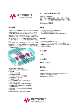 IC パッケージ・モデリング