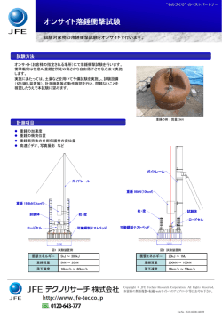 オンサイト落錘衝撃試験