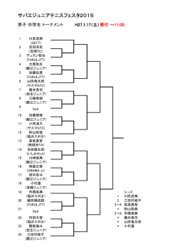 サバエジュニアテニスフェスタ サバエジュニアテニス