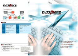 ビープラ／more【パンフレット】 - 株式会社 日立インフォメーション