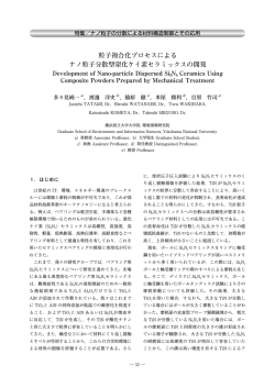粒子複合化プロセスによる ナノ粒子分散型窒化ケイ素
