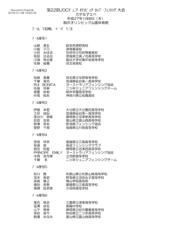 カデ女子エペ - 日本フェンシング協会