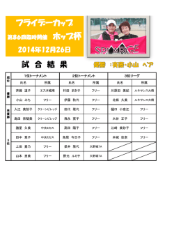 フライデーカップ