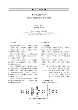 米粉砕設備の紹介 - ホソカワミクロン