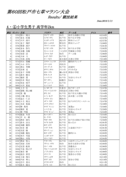 4 ・ ④小学生男子 高学年2km