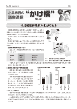 議会通信「かけ橋 No.32」を掲載しました