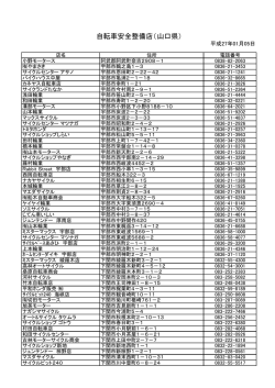 自転車安全整備店（山口県）