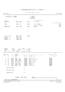 小学女子3，4年組
