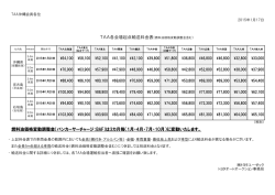 燃料油価格変動調整金（バンカーサーチャージ：BAF）は3カ月毎（1月・4