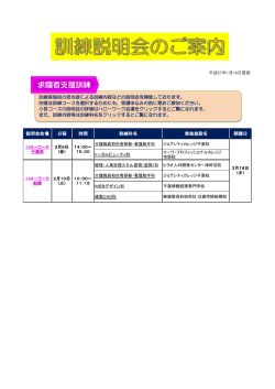 求職者支援訓練