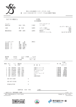 女子55歳以上 - 野沢温泉スキー場