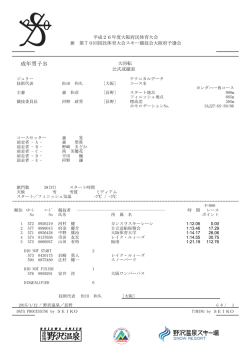 成年男子B - 野沢温泉スキー場