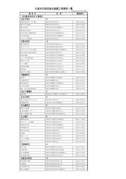 久留米市指定給水装置工事業者一覧 (359キロバイト)