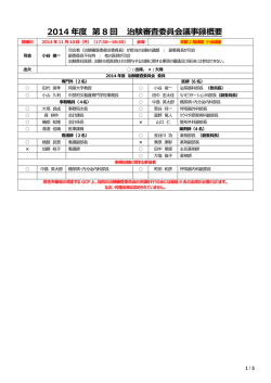 会議の記録の概要です。